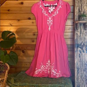 Double D Ranch western embroidered dress